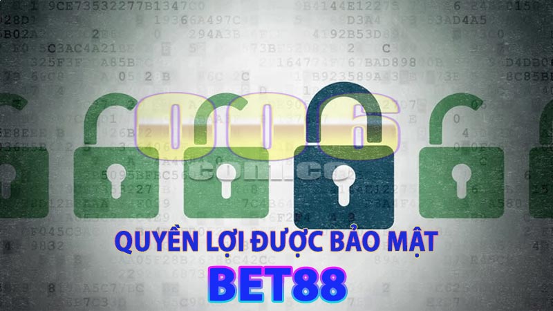 Quyền lợi của người chơi theo chính sách bảo mật Bet88